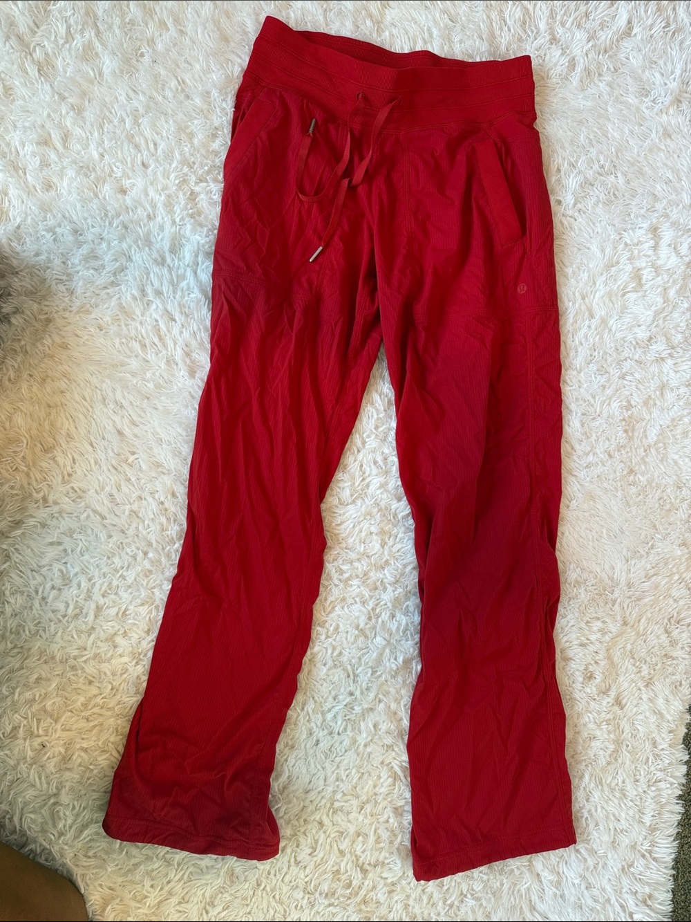 Lululemon Dance Studio pants in Oxford red